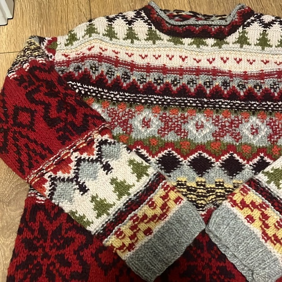 Beautiful warm and cozy wool sweater from Limited Handknit Sz M - Picture 5 of 16